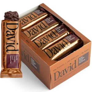 David Bronze Double Chocolate Crunch High Protein Bars 12ct